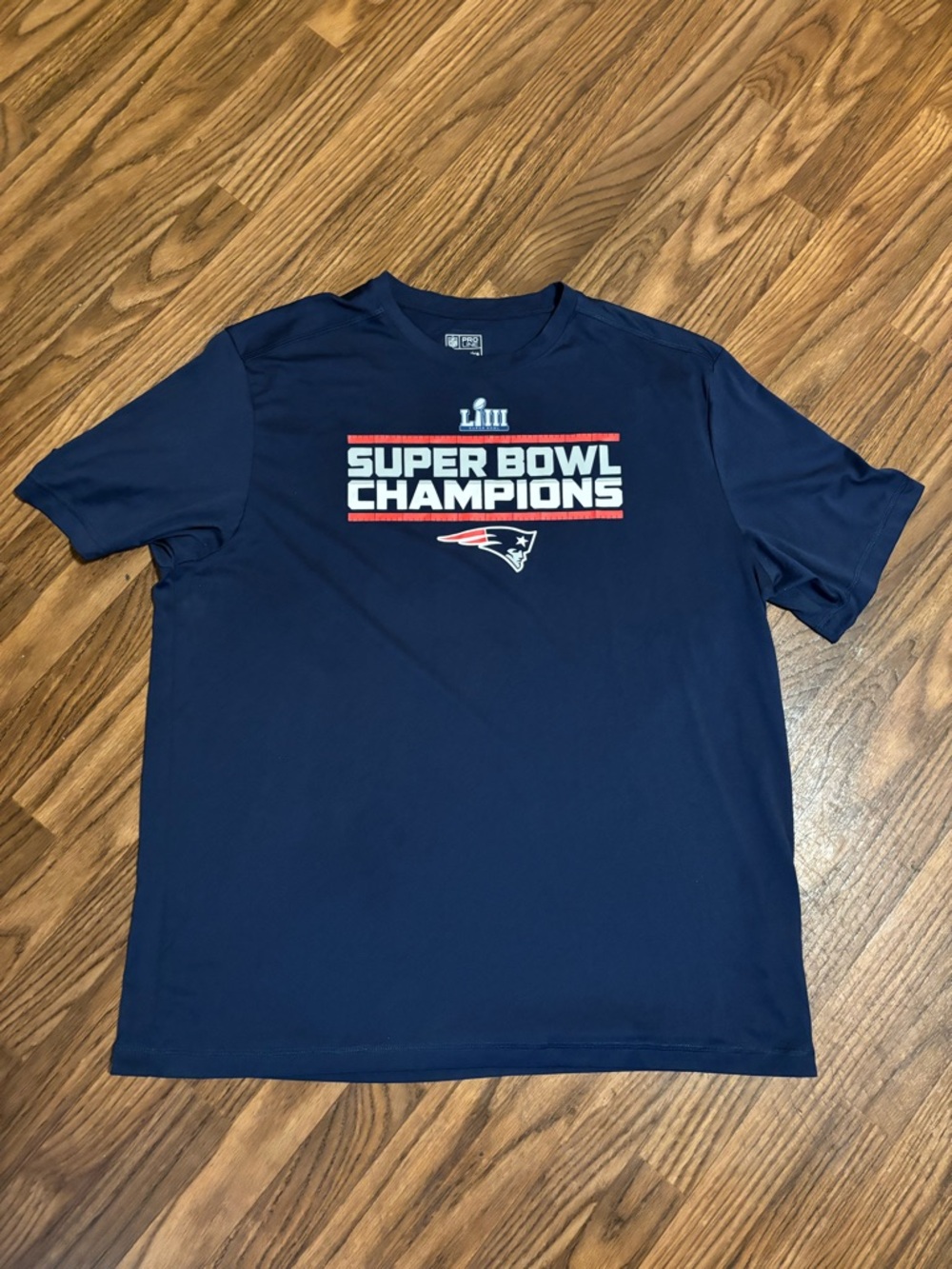 New England Patriots "Super Bowl Champions" Navy Tee 2019 * XL